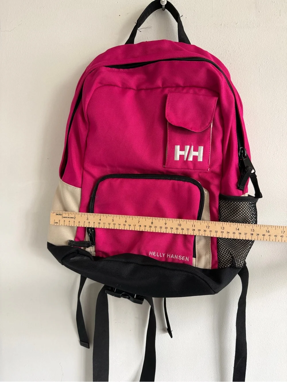 Helly Hansen Hot Pink and Cream Casual Daypack Backpack